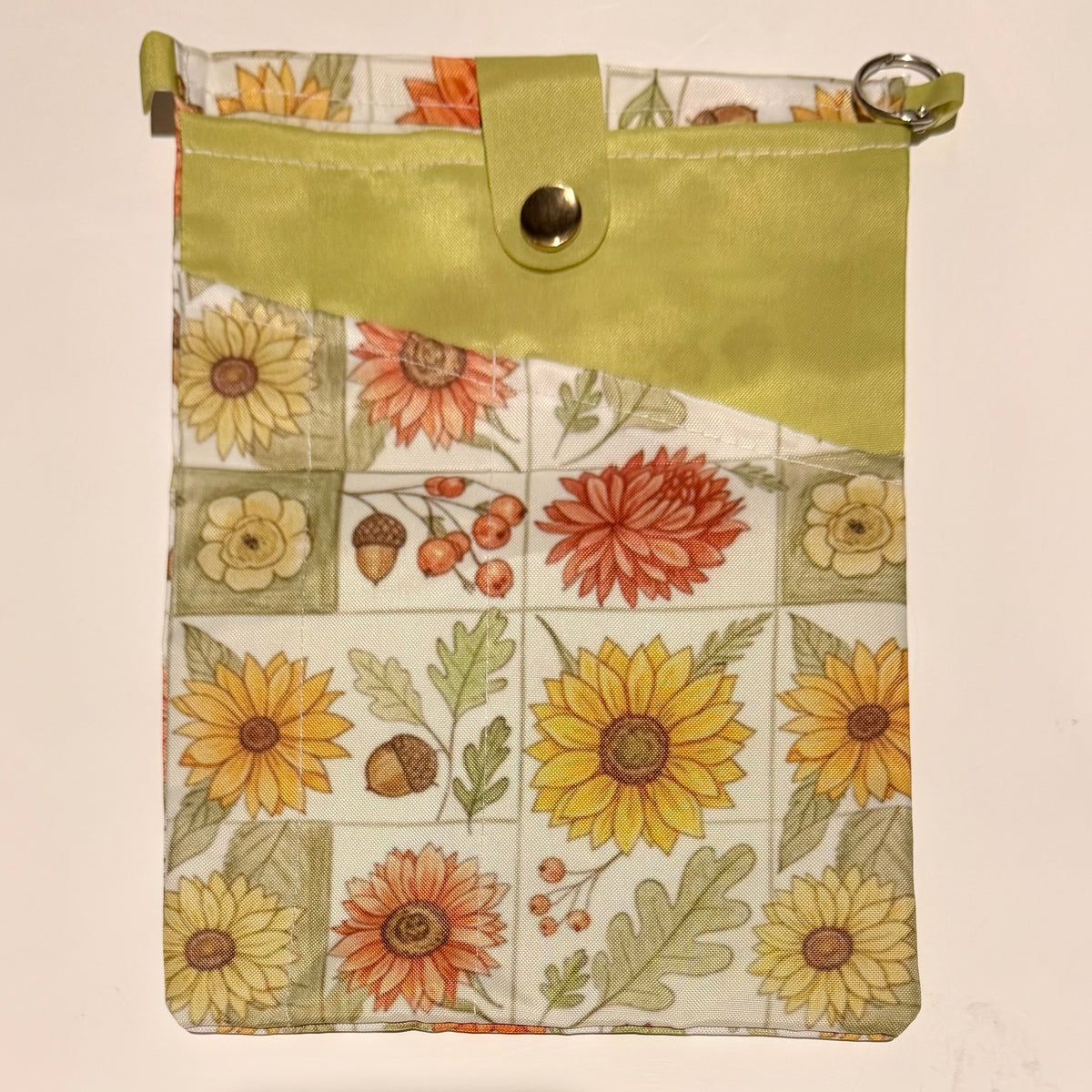 Book Bag/Jacket - Flower Grid