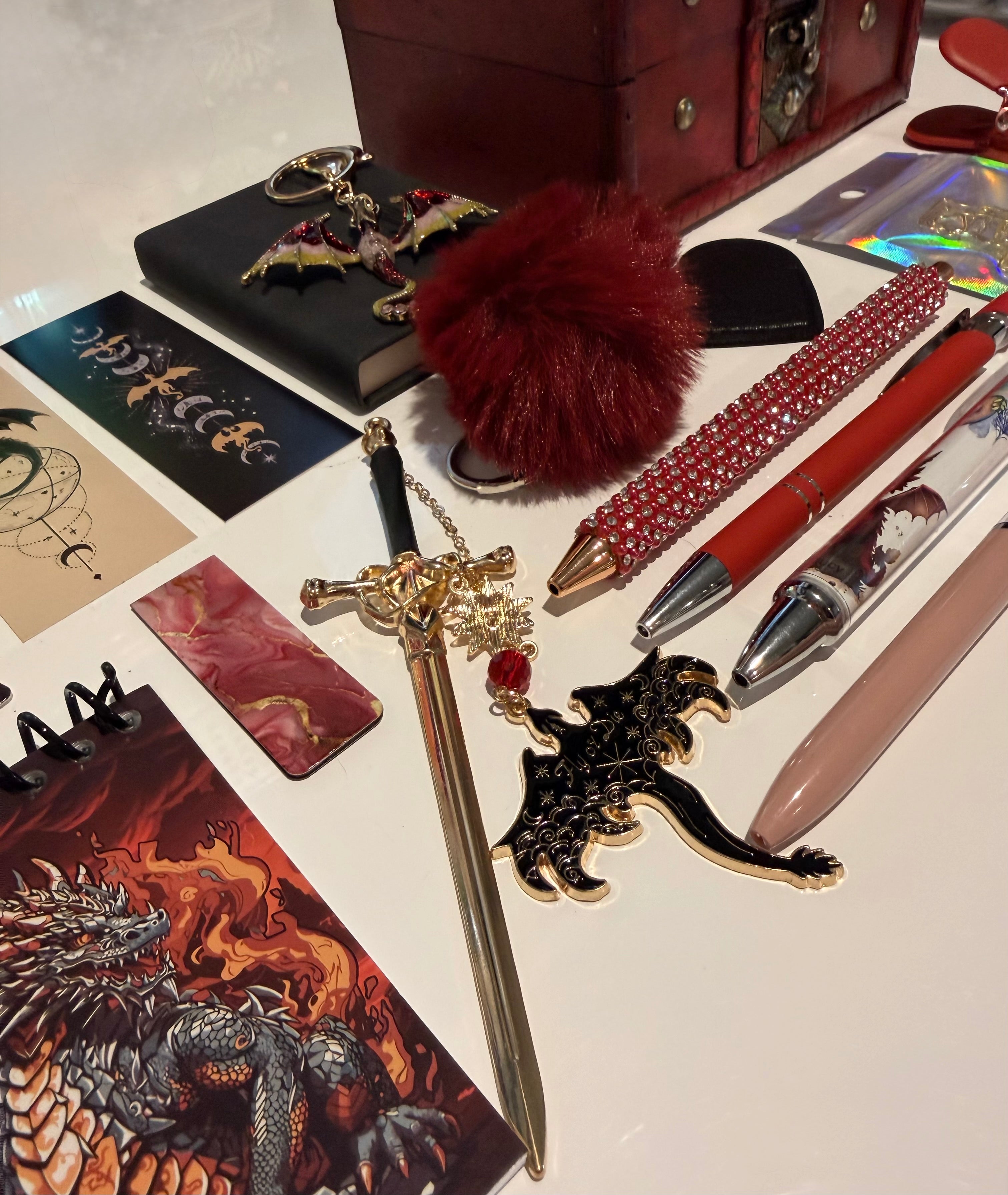 Dragon Chest Desk Bundle (Fiery Red) Exclusive