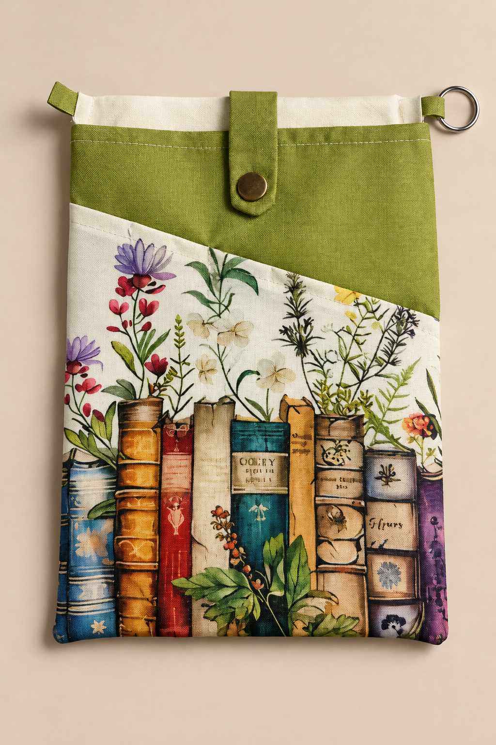 Book Bag/Jacket - Bookish Green