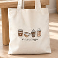 Tote Bag - But first coffee (WHITE)