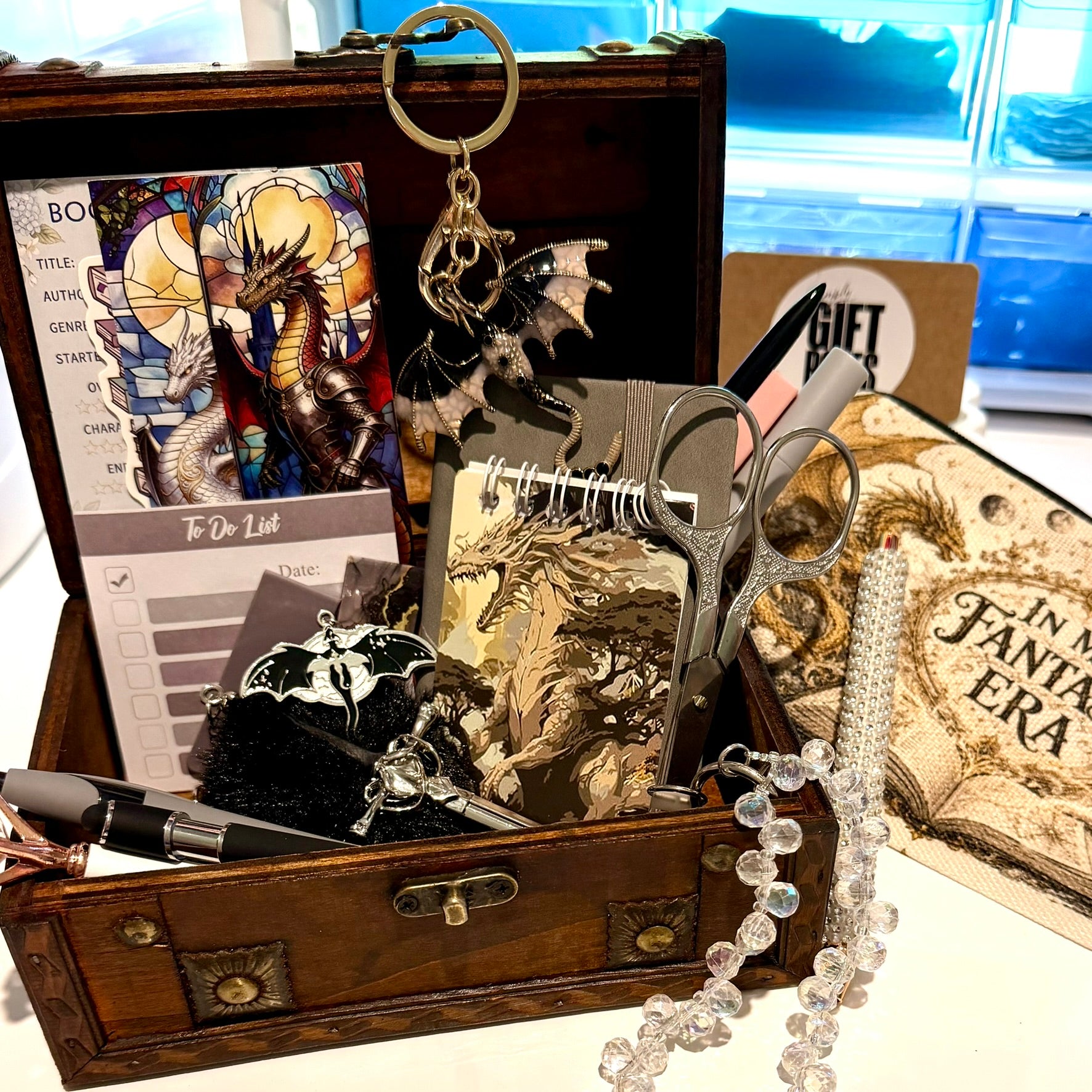 Dragon Chest Desk Bundle (Beautiful Black) Exclusive